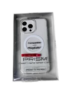 Merkury Prism Clear Hard Shell Case for iPhone 15 Pro Max